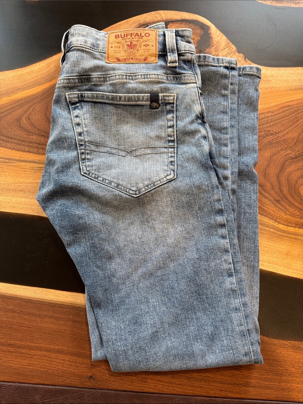 Buffalo David Bitton Light Blue Slim Straight Men's Jeans
